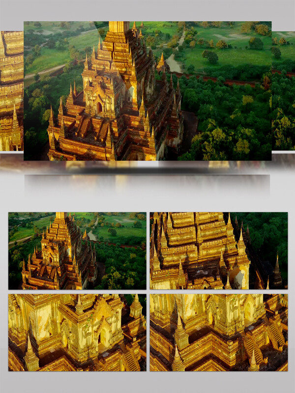 泰国素可泰古城实拍视频素材