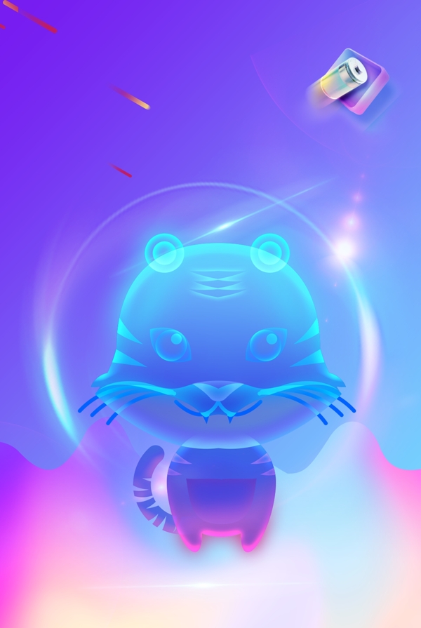 簡約光感透氣海報