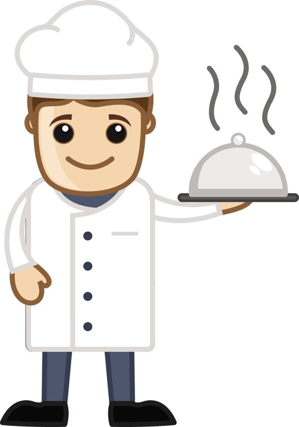 厨师吉祥物卡通商业矢量字符