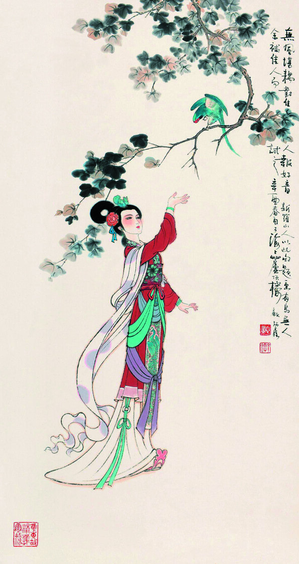 戲鸚圖圖片