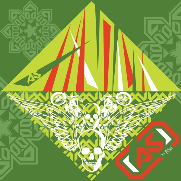 印花矢量圖圖文結(jié)合文字英文三角形免費(fèi)素材