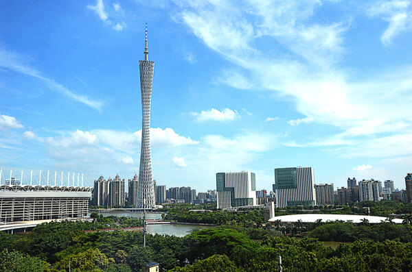 广州地标建筑广州塔图片