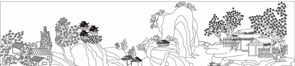 激光山水圖圖片