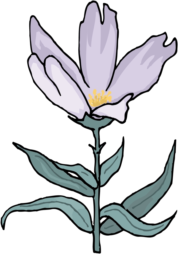 花朵花草鮮花矢量EPS格式0802