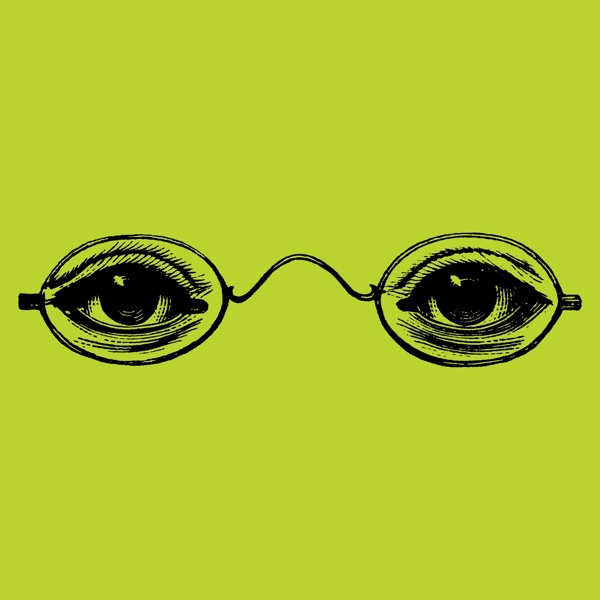 印花矢量图T恤图案生活元素眼镜眼睛免费素材