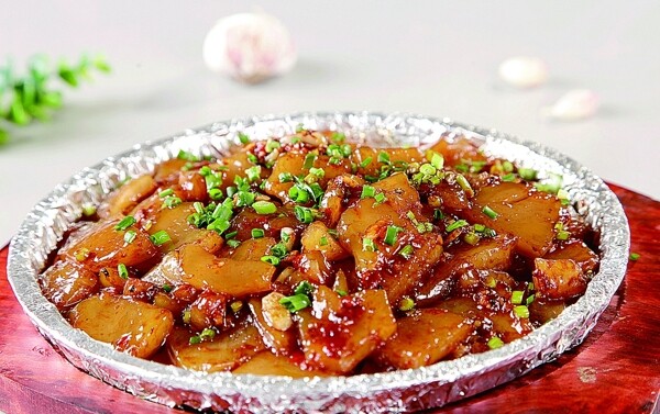 鐵板煎涼粉圖片