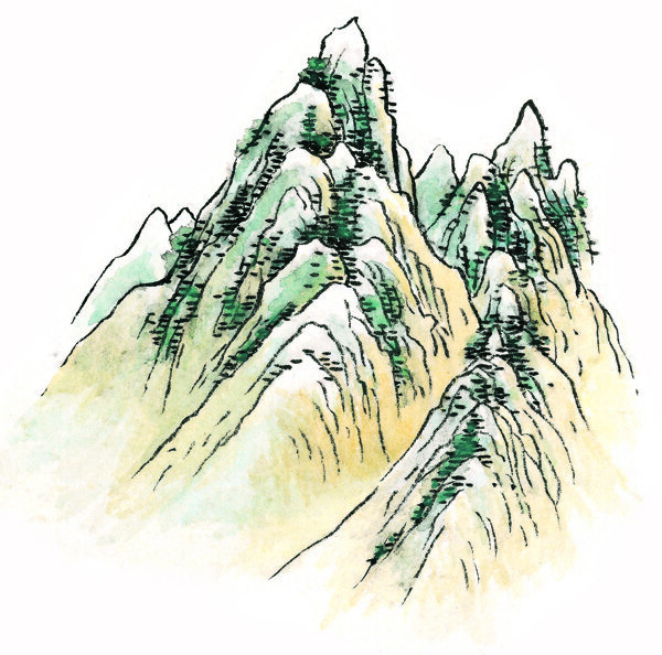 水墨山水畫圖片