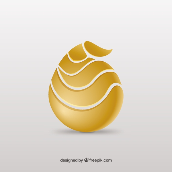 金色的抽象標(biāo)志