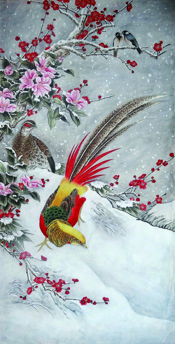 雪舞迎春
