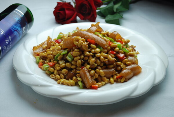 肉皮黃豆芽圖片