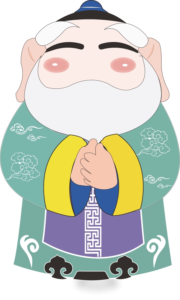 孔子矢量圖