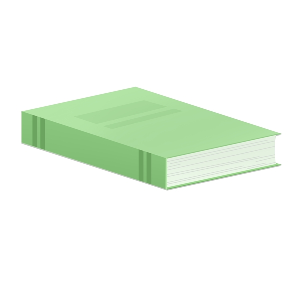 绿色的书籍免抠图