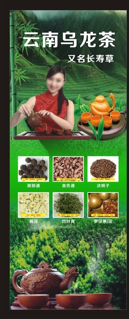 茶X展架圖片
