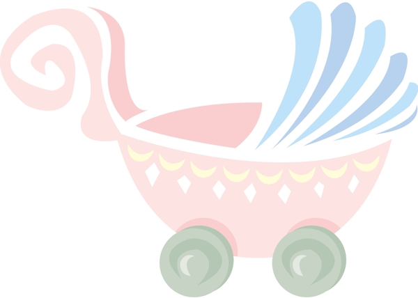 婴儿车和玩具矢量图16