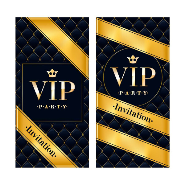 金色邊框皇冠VIP豎幅背景圖片