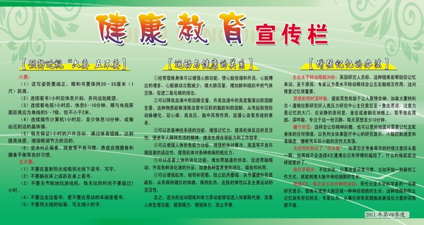 健康教育宣傳欄圖片