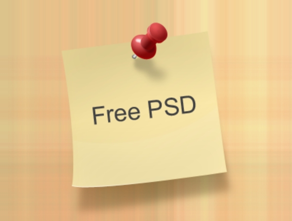 棒銷便條紙PSD