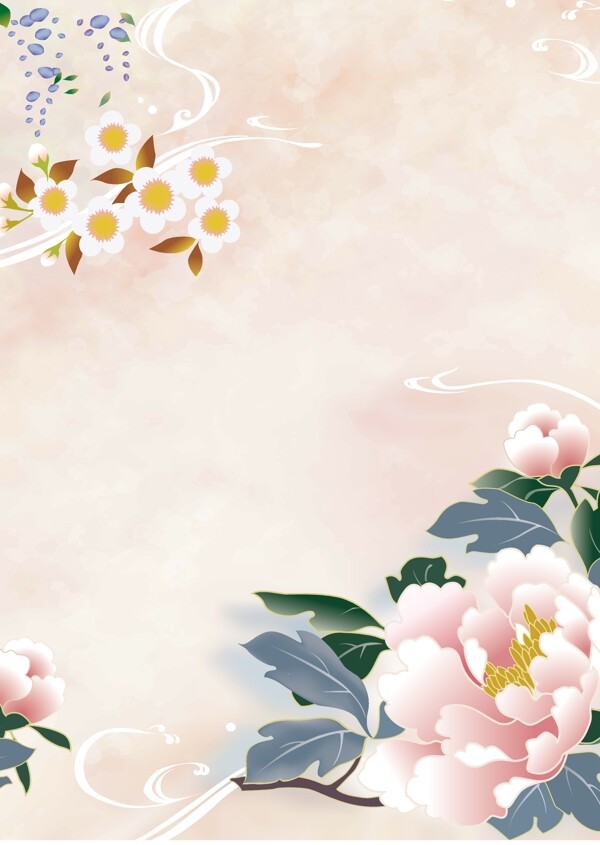 牡丹花矢量圖下載