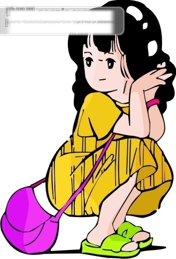 成年女性漫畫矢量圖72