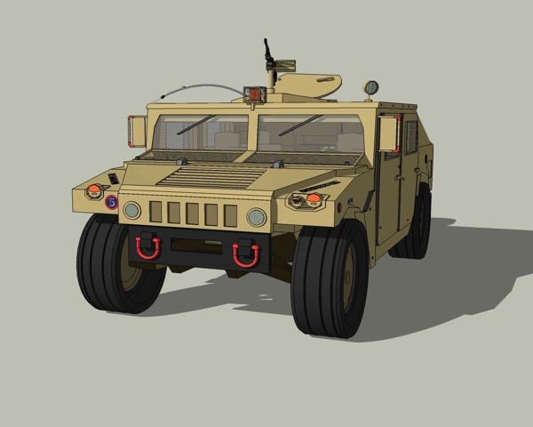 武装吉普3D模型图片