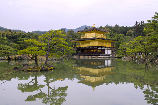 美丽的日本金阁寺图片