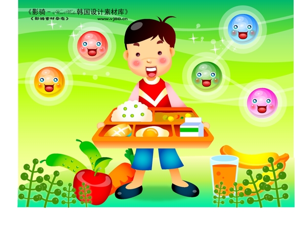兒童生活矢量卡通人物AI0479