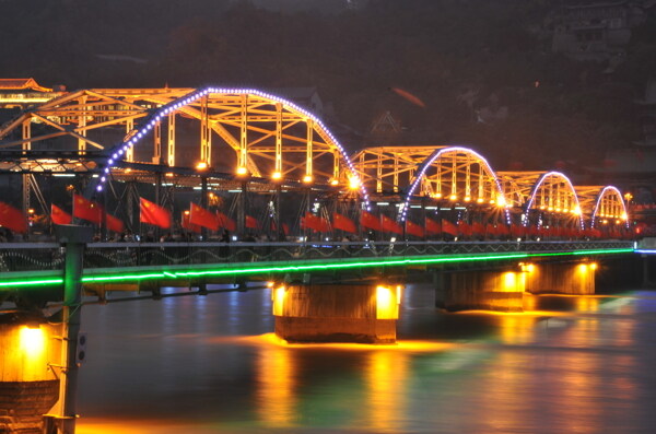 黄河铁桥中山桥图片