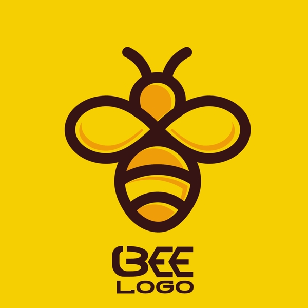 蜂蜜蜜蜂标志设计