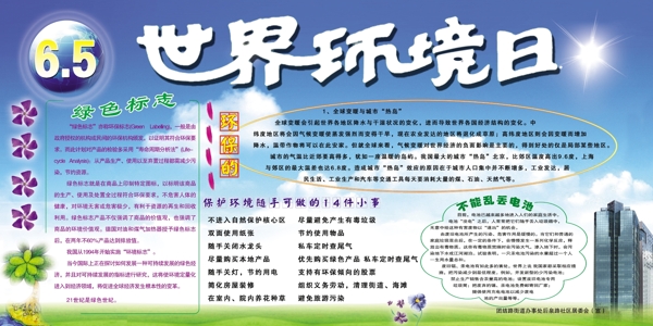 6.5展板世界環(huán)境日