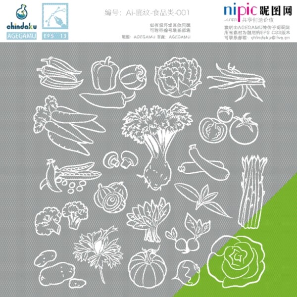 果蔬底紋圖片