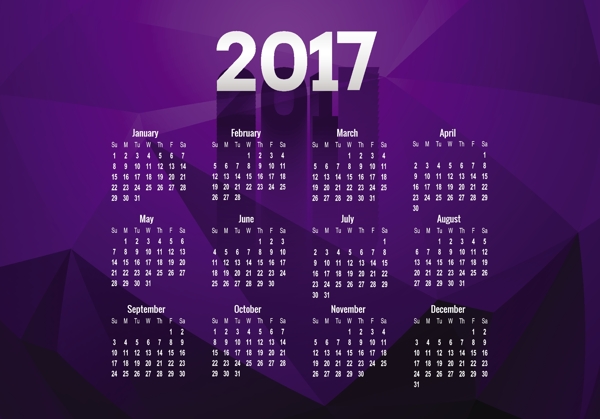 2017年度日历