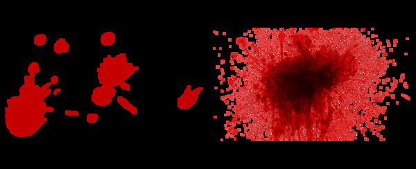 红色血迹图案免抠png透明图层素材