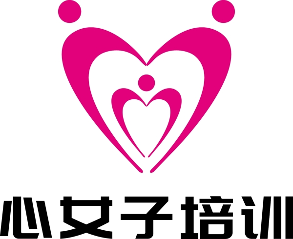 心女子培訓(xùn)LOGO設(shè)計