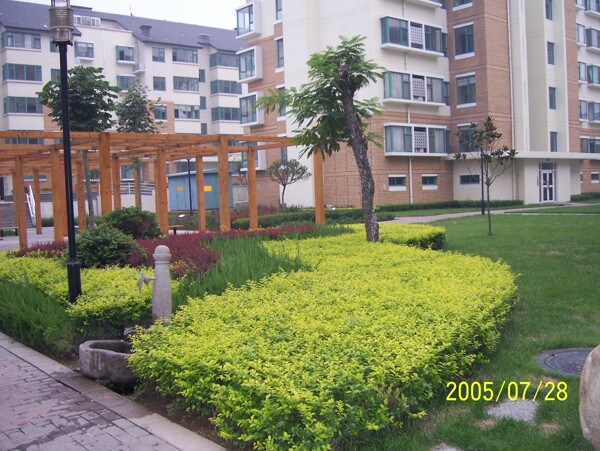 小區(qū)花壇圖片