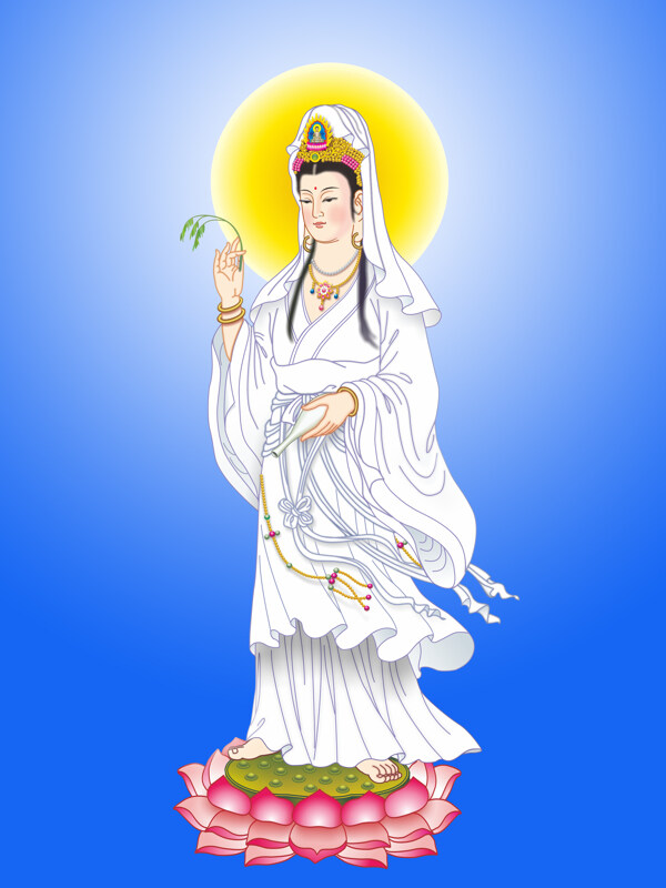 觀世音菩薩圣像圖片