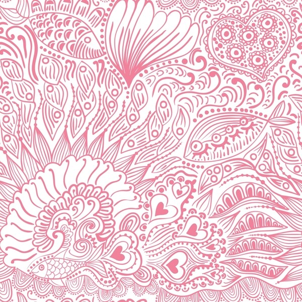 摘要無縫紋理的魚