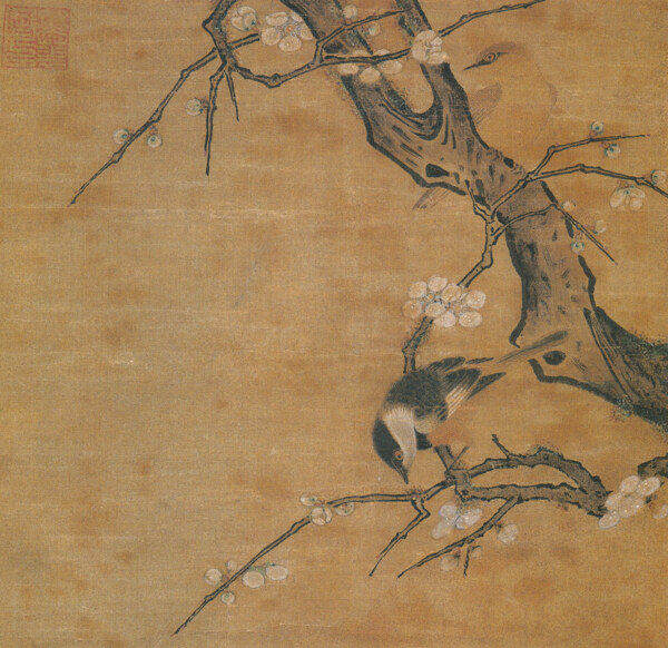 馬麟梅花小禽頁