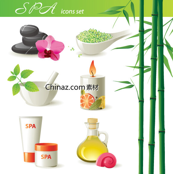 皮膚護(hù)理SPA矢量素材