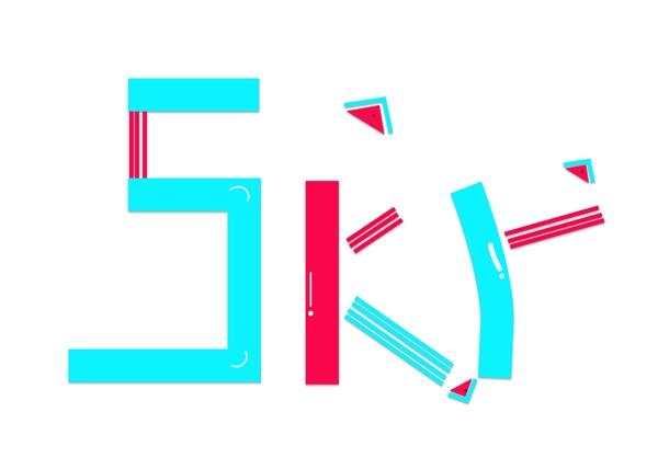 skr彩色卡通創(chuàng)意藝術(shù)字設(shè)計(jì)