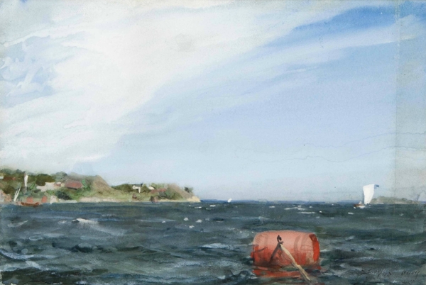 海浪海景风景油画