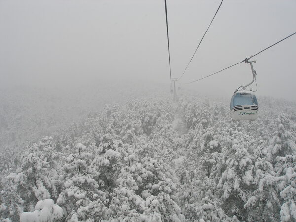 蒼山雪景圖片