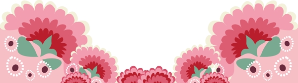 粉色花造型背景