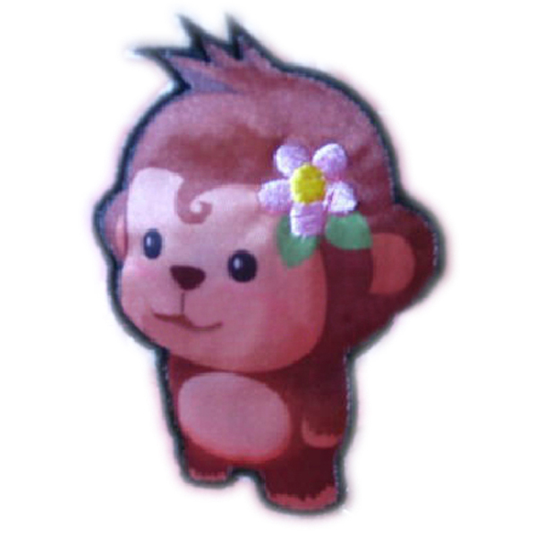 貼布猴子花朵免費(fèi)素材