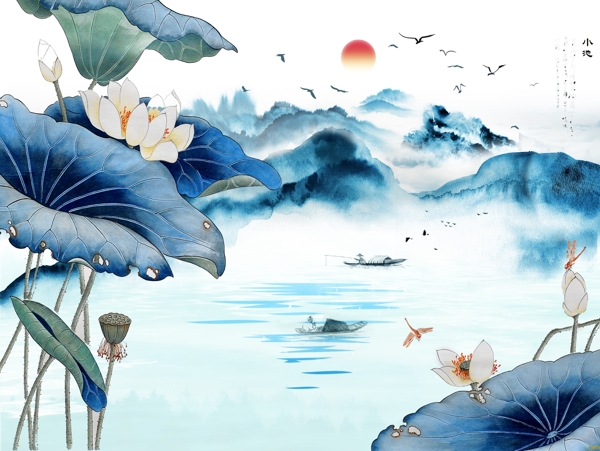 新中式背景墻