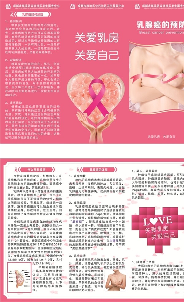 乳腺癌宣传单