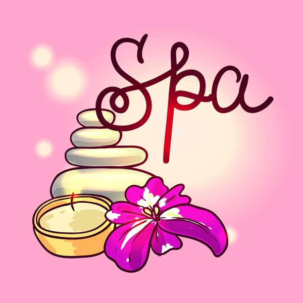 SPA用品插畫