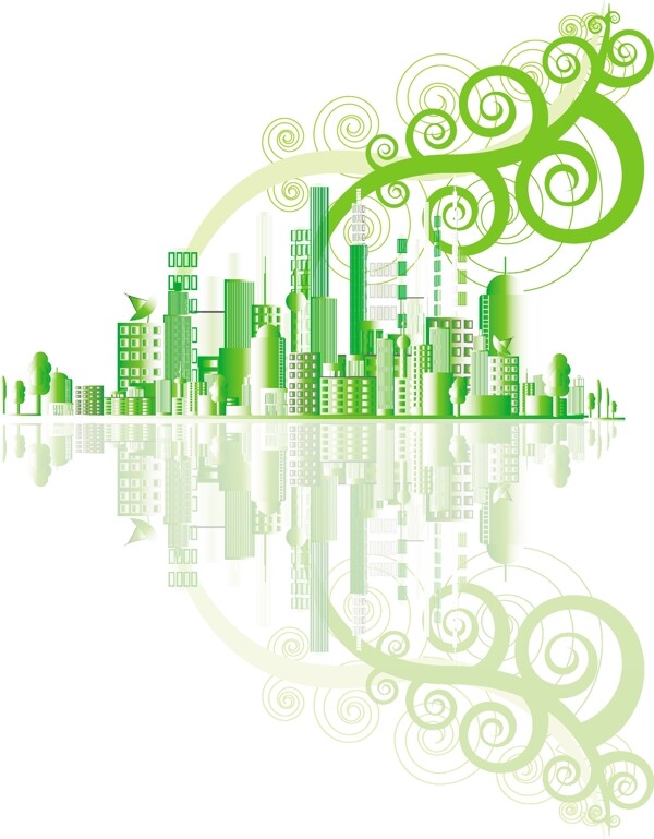 创新生态城市背景图01