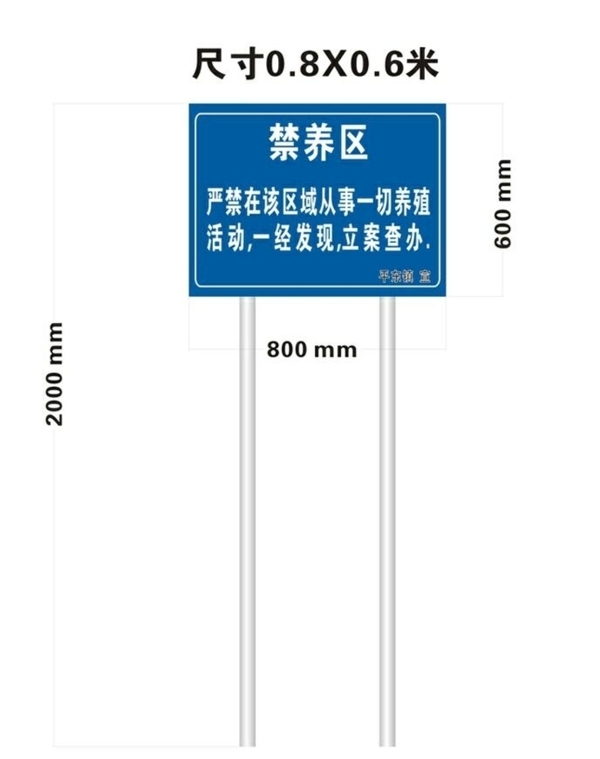禁養(yǎng)區(qū)制度牌
