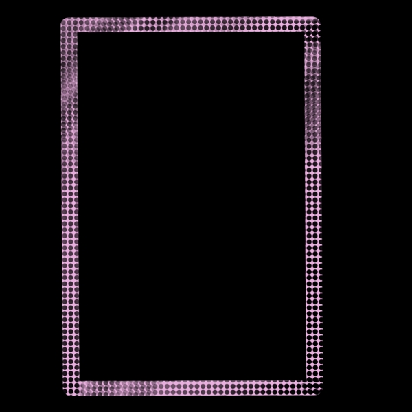 粉色长方形边框