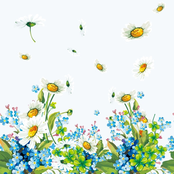 矢量圖植物花朵免費素材
